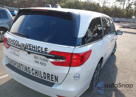 2024 Honda Odyssey Ex-L from USA, damaged, VIN 5FNRL6H60RB070333